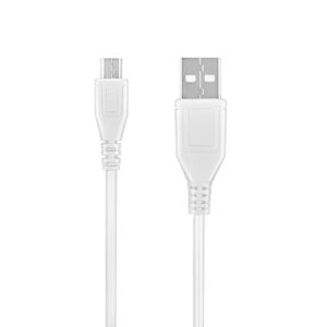 hispd 5ft white micro usb data sync cable charging charger cord for harman kardon esquire mini ultra thin wireless portable speaker system hkesquireminiblkam harman/kardon