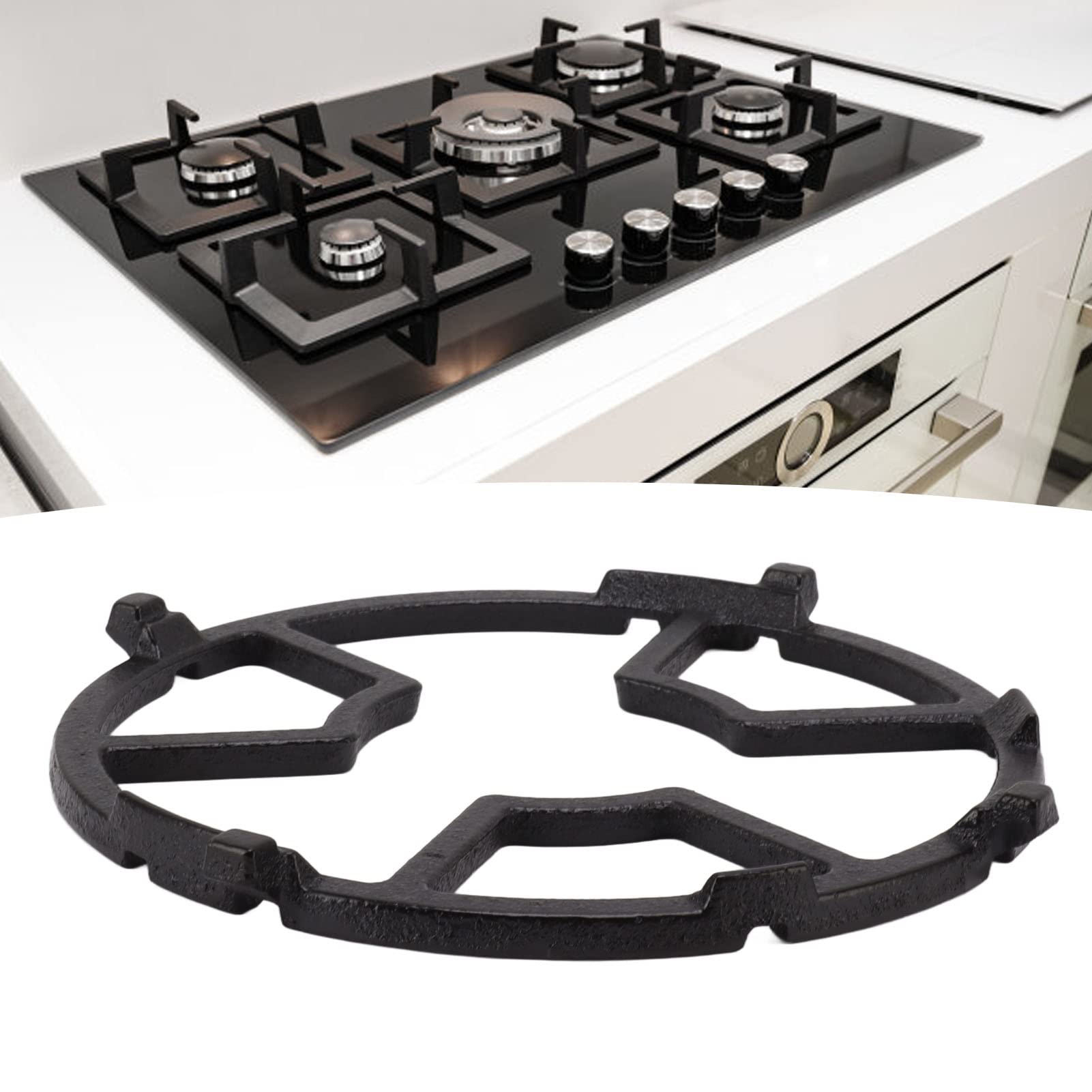 Cast Iron Wok Rack Cast Iron Wok Support , Universal Non Slip Gas Stove Work for Kitchen Gas Cooktop Pot Rack Stove Rack Pan Holder Stand, Gas Stove Rack Accessories