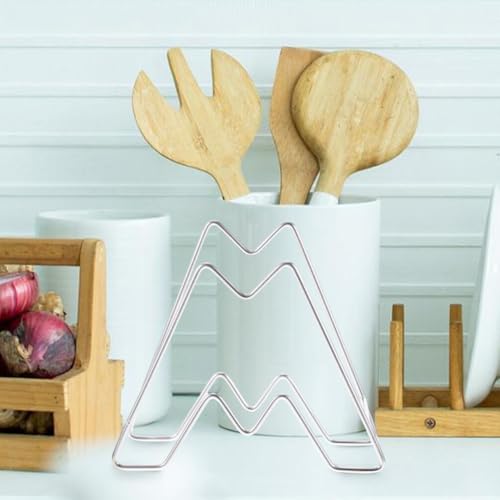 Yardwe 1 Set Cutting Boards Pot Holders Cabinets Pot Rack Cutting Board Holder Stand Corner Cabinet Organizer Cutting Board Holder for Cabinet Barbecue Stainless Steel Storage Rack