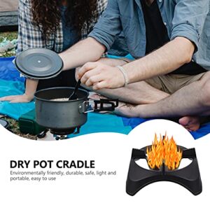 DOITOOL 1pc Gas Hob Milk Pot Holder Round Gas Range Burner Grate Support Rack Stand Cast Iron Wok Rack Cast Iron Wok Stand Pan Holder Stand Stove Rack Bassinet Alloy Dry Boiler Outdoor