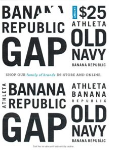 gap options (multibrand) $25 gift card