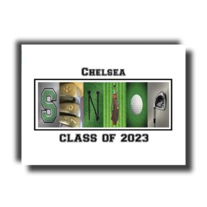 personalized senior night golf gift, team gifts, class of 2023, party decor, 8x10 or 11x14 printed on matte photo paper