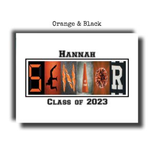 Personalized Senior night Cheer Gift, Team Gifts, Class of 2021, Party Decor, 8x10 or 11x14 printed on matte photo paper