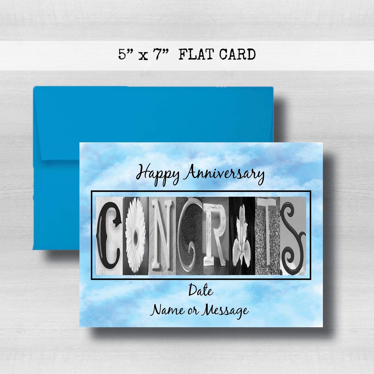 Wedding Engagement Couple Gift,Congrats Wedding Gift,Floral Letter Art,Personalized Anniversary Card