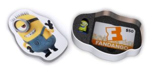 fandango minions tin - gift card