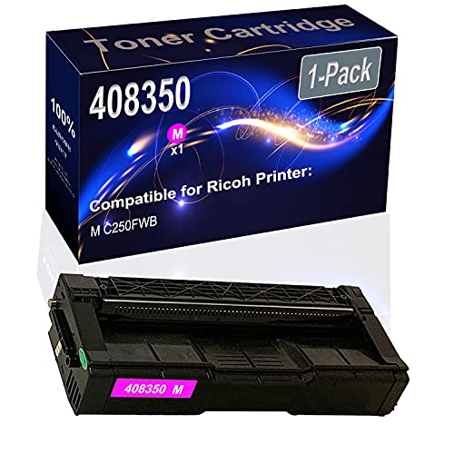 Kolasels 1-Pack (Magenta) Compatible M C250FWB Laser Toner Cartridge (High Capacity) Replacement for Ricoh M C250 (408350) Printer Toner Cartridge