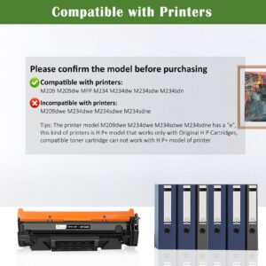 【With CHIP】Compatible Toner Cartridge 134X W1340X ( 134A W1340A ) High Yield 2400 Pages for H P M209 M209dw M234dw M234sdw M234sdn【Doesn't Work with M209dwe M234dwe M234sdwe M234sdne H P+ Printers】