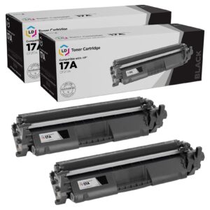 LD Products Compatible Toner Cartridge Replacement for HP 17A CF217A (Black, 2-Pack)