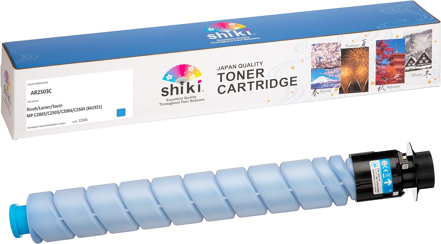 SHIKI compatible Toner Cartridge for Ricoh/Lanier/Savin MP C2003/C2503/C2004/C2504 Cyan (841921) 9,500 pages (Cyan)