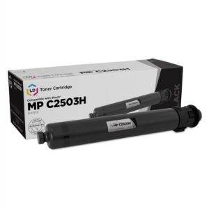 ld compatible toner cartridge replacement for ricoh 841918 mp c2503h (black) compatible with ricoh aficio mp c2003 c2503 c2003 plus c2004 c2504 c2004ex c2504ex