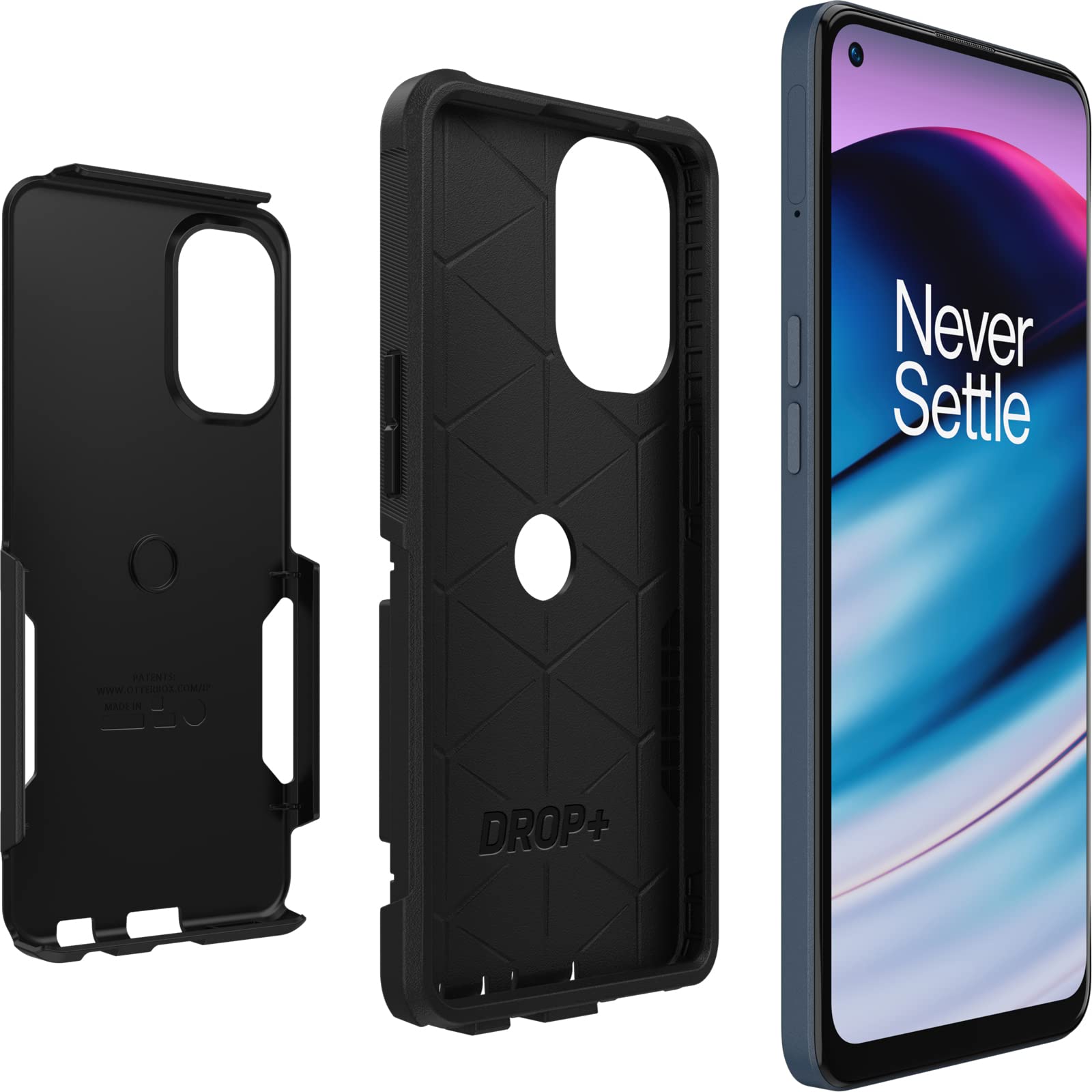 OtterBox OnePlus Nord N20 5g Commuter Series Case - BLACK, slim & tough, pocket-friendly, with port protection