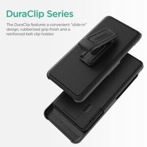 Encased DuraClip Designed for OnePlus Nord N20 5G Belt Case - Slim Phone Cover with Kickstand and Holster Clip (Black)