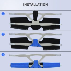 CPAP Neck Pad Headgear Strap Cover, Universal Reusable Face cpap Strap Cushion, Comfortable Soft cpap mask Strap Cover Fits for CPAP F20 N20, Most Others Headgears - No More Strap Marks