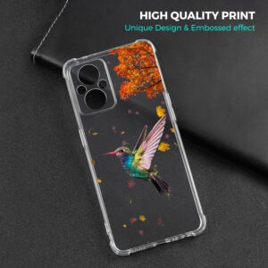 Glisten - OnePlus Nord N20 Case, OnePlus N20 5G Case - Humming Bird Teal Design Printed Slim Fit Clear Transparent Soft TPU Shockproof Designer Back Case/Cover for OnePlus Nord N20.