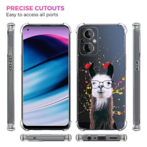 Glisten - OnePlus Nord N20 Case, OnePlus N20 5G Case - Watercolor Llama Design Printed Slim Fit Clear Transparent Soft TPU Shockproof Designer Back Case/Cover for OnePlus Nord N20.