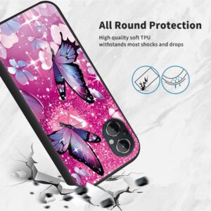 RYUITHDJP for Oneplus Nord N20 5g Phone Case 6.43" Butterflies Bling Design, Phone Case for Oneplus Nord N20 Case TPU Stylish Protective Cover