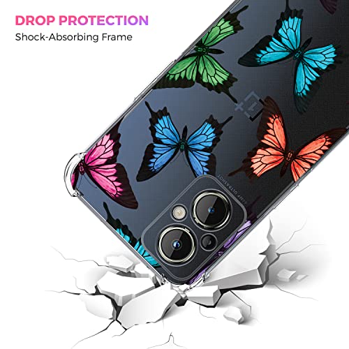 Glisten - OnePlus Nord N20 Case, OnePlus N20 5G Case - Butterfly Pattern Design Printed Slim Fit Clear Transparent Soft TPU Shockproof Designer Back Case/Cover for OnePlus Nord N20.