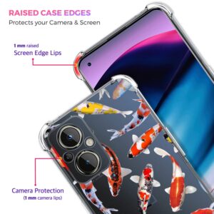 Glisten - OnePlus Nord N20 Case, OnePlus N20 5G Case - Koi Fish Pattern Design Printed Slim Fit Clear Transparent Soft TPU Shockproof Designer Back Case/Cover for OnePlus Nord N20.