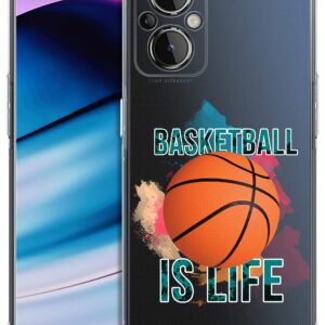 Glisten - OnePlus Nord N20 Case, OnePlus N20 5G Case - Basketball is Life Design Printed Slim Fit Clear Transparent Soft TPU Shockproof Designer Back Case/Cover for OnePlus Nord N20.