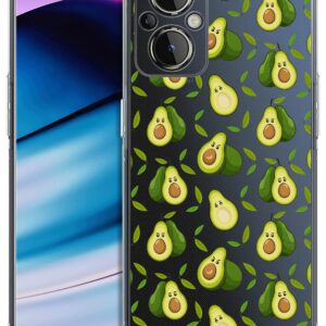 Glisten - OnePlus Nord N20 Case, OnePlus N20 5G Case - Avocado Fruit Pattern Design Printed Slim Fit Clear Transparent Soft TPU Shockproof Designer Back Case/Cover for OnePlus Nord N20.