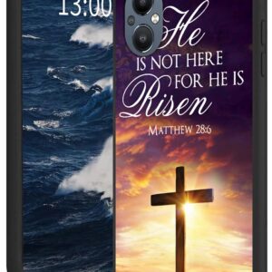 BREIDMKFM Case for OnePlus Nord N20 5G, for OnePlus Nord N20 5G Phone Case, Slim Lightweight Shockproof Soft Protective TPU Case Cover Fit for 1+ Nord N20 5G, Jesus Bible Cross Christian