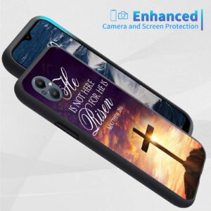 BREIDMKFM Case for OnePlus Nord N20 5G, for OnePlus Nord N20 5G Phone Case, Slim Lightweight Shockproof Soft Protective TPU Case Cover Fit for 1+ Nord N20 5G, Jesus Bible Cross Christian