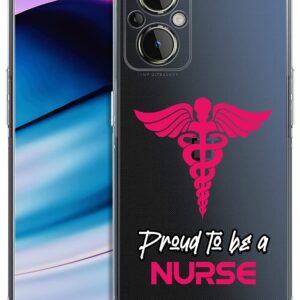 Glisten - OnePlus Nord N20 Case, OnePlus N20 5G Case - Proud to Be A Nurse Design Printed Slim Fit Clear Transparent Soft TPU Shockproof Designer Back Case/Cover for OnePlus Nord N20.