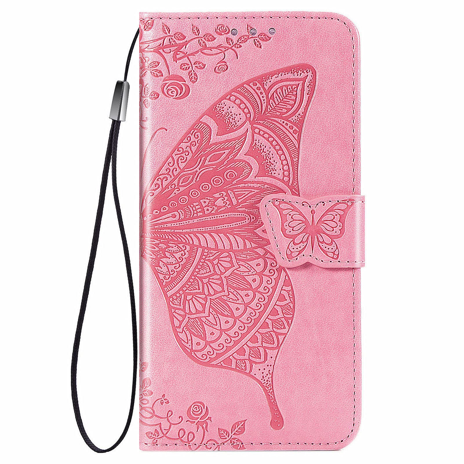 HUANGTAOLI Phone Cover for OnePlus Nord N20 5G, Butterfly Embossed PU Leather Wallet Flip Phone Cover for OnePlus Nord N20 5G