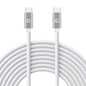 dual usb-c/pd 60w fast charging cord compatible with oneplus nord n20 5g plus 5gbps data transfer for power delivery hi capacity charging (black)