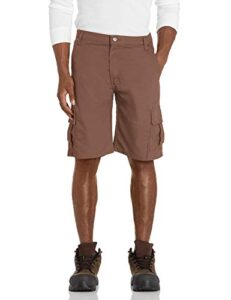 dickies men's big and tall tough max 11 inch relaxed fit duck cargo short, timber brown, 56