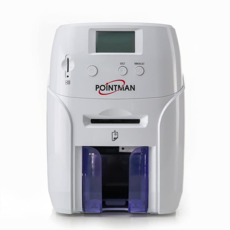 Pointman Nuvia N20 Id Card Printer, Base Model* + ISO Magnetic Stripe Encoder and Contact Smart Card Encoder, N12-1101-00