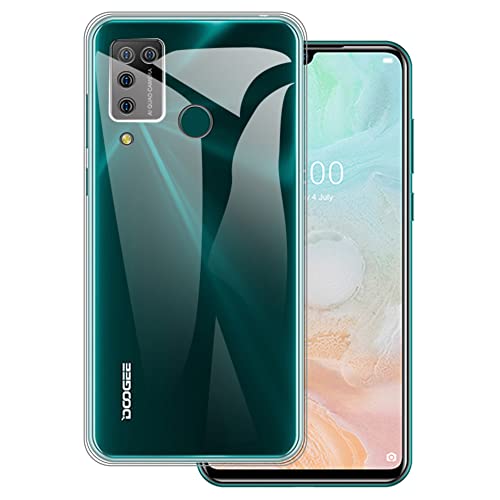 Shantime Doogee N20 Pro Case + Universal Mobile Phone Lanyards, Neck/Crossbody Soft Strap Silicone TPU Cover Bumper Shell for Doogee N20 Pro (6.3”)