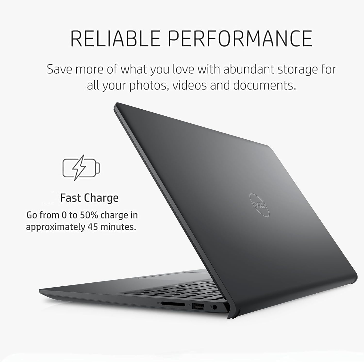 Dell 2023 Newest Inspiron 3525 Laptop, 15.6" FHD Display, AMD Ryzen 7 5825U Processor (Up to 4.5GHz), 64GB DDR4 RAM, 1TB SSD, AMD Radeon Graphics, Wi-Fi, Anti-Glare, USB Type-A&C, Windows 11 Home