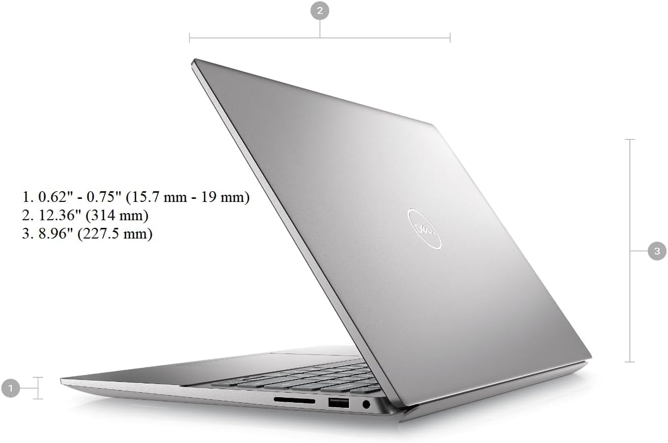 Dell Newest Inspiron 14 5425 Business Laptop FHD+ 14" Display, AMD Ryzen 7 5825U Processor,16GB,512GB SSD,Backlit Keyboard, HDMI, USB-C,WiFi, Windows 11 Pro, Platinum Silver