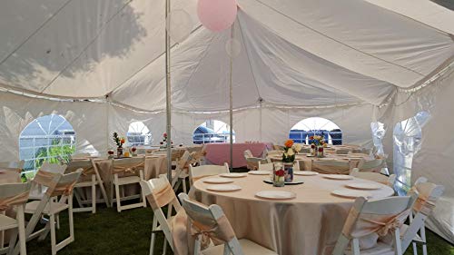 Quictent 20x40 Fire Retardant Pole Party Tents Heavy Duty PVC Vinly Pole Tent Wedding Party Canopy with Carry Bags