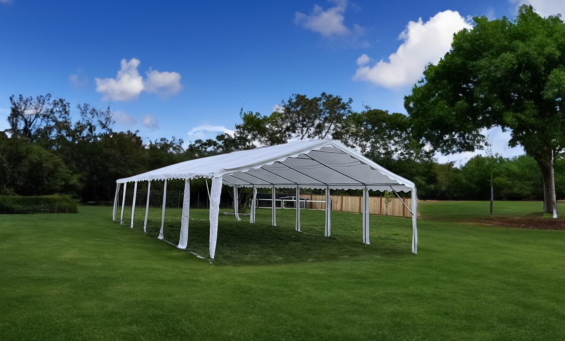 PEAKTOP OUTDOOR 20'X40' Party Tent Heavy Duty Outdoor Gazebo Wedding Tent Event Shelter Canopy with Carry Bags