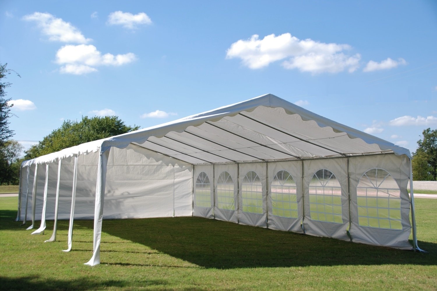 DELTA 40'x20' Budget PE Tents for Parties, Party Tent, Wedding Tent,Outdoor Event Canopy,Outdoor Canopy, carpas para Fiestas with Waterproof Top Cover, Removable Window Walls