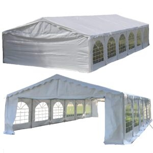 DELTA 40'x20' Budget PVC Party Tent,Tents for Parties, Carpas para Fiestas,Large Wedding Tent,Outdoor Event Canopy,with Waterproof Top Cover,Removable Window Walls,Commercial/Residential Use