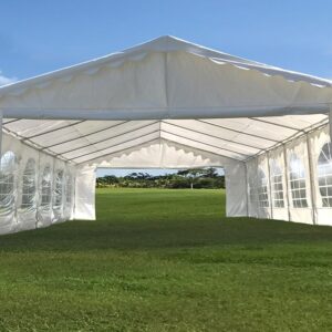 DELTA 40'x20' Budget PVC Party Tent,Tents for Parties, Carpas para Fiestas,Large Wedding Tent,Outdoor Event Canopy,with Waterproof Top Cover,Removable Window Walls,Commercial/Residential Use