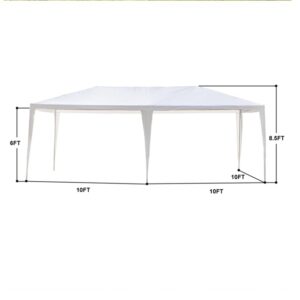 SEALAMB 10x20 FT Heavy Duty Gazebo Canopy Party Tent, Durable Waterproof Pe Cloth, Outdoor Patio Party Tent Wedding Tents with 4 Removable Sidewalls for Backyard and Garden