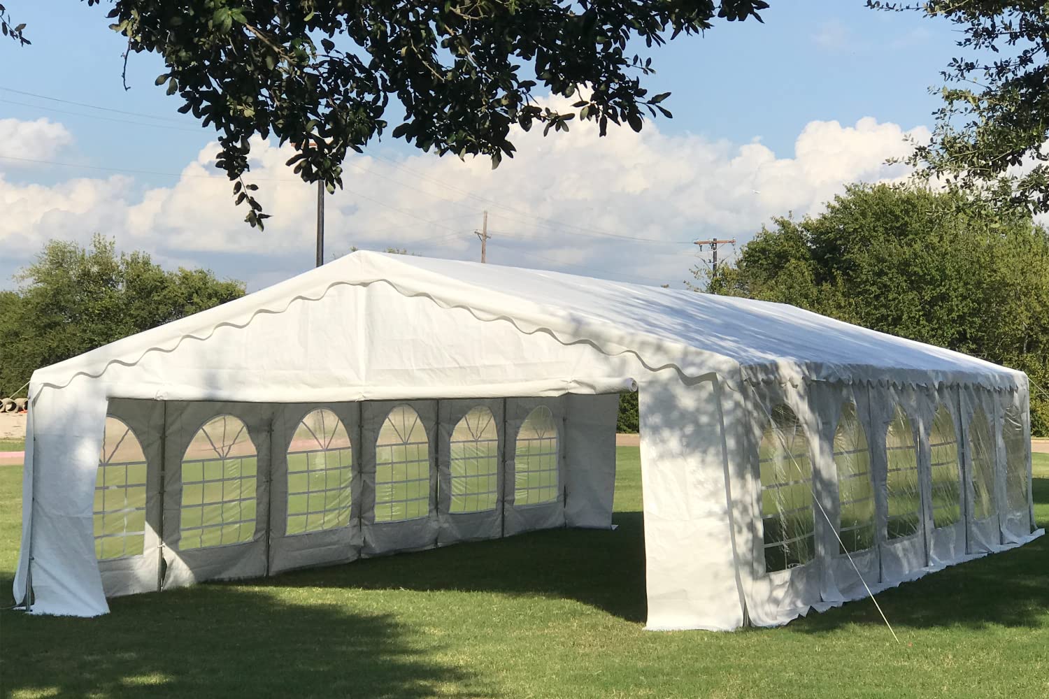 DELTA 40'x20' Budget PVC Party Tent, Tents for Parties, Large Outdoor Event Wedding Tent Canopy,Carpas para Fiestas with Waterproof Top