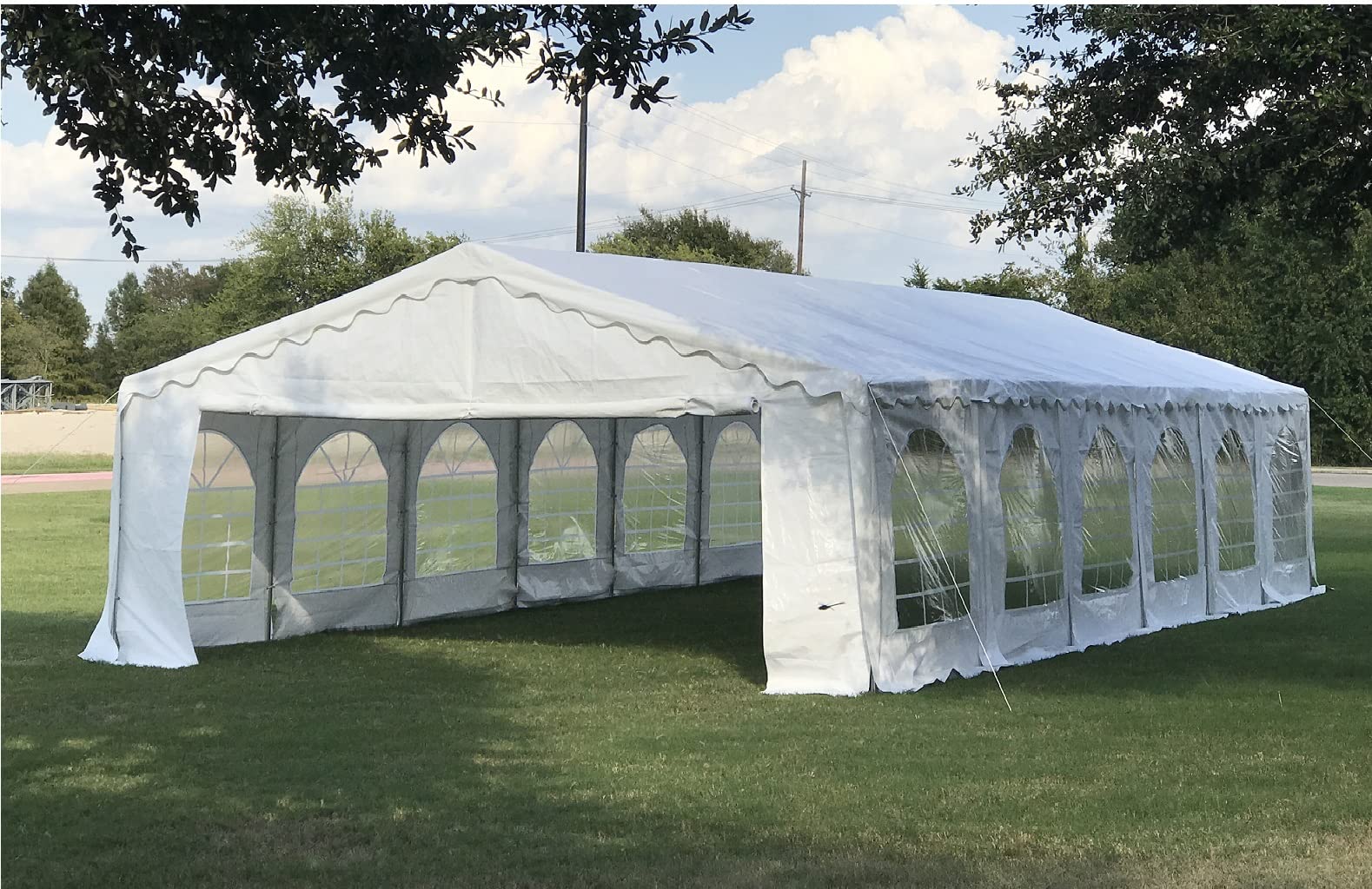 DELTA 40'x20' Budget PVC Party Tent, Tents for Parties, Large Outdoor Event Wedding Tent Canopy,Carpas para Fiestas with Waterproof Top