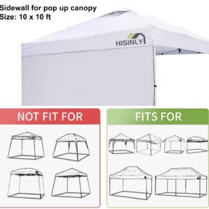 Hisinly Canopy Sidewalls 10 * 10 ft, 3PCS Sunwalls with 210D Oxford Cloth, UV Protection and Waterproof, Suits Pop-up Tent/Instant Canopy/Commercial Canopy, Kahki (Sidewall Only)