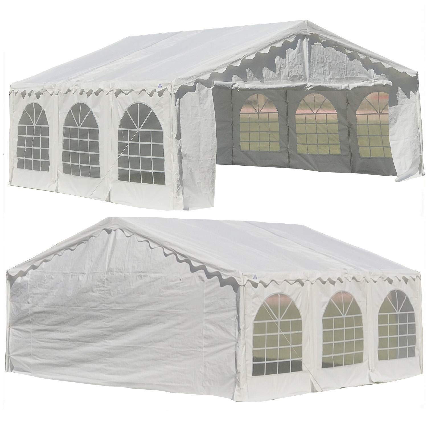 DELTA 20'x20' Budget PE Party Tent Heavy Duty Upgraded Galvanized