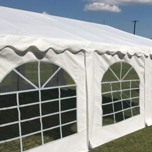 DELTA 20'x20' Budget PE Party Tent Heavy Duty Upgraded Galvanized