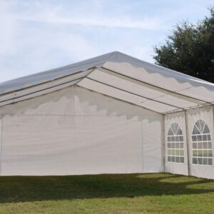 DELTA 20'x20' Budget PE Party Tent Heavy Duty Upgraded Galvanized Wedding Tent Canopy Big Tents Carport Outdoor Event