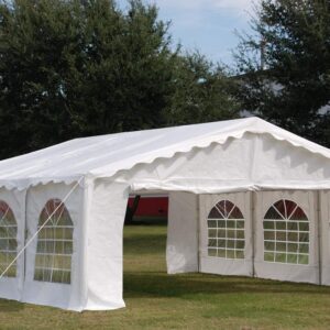 DELTA 20'x20' Budget PE Party Tent Heavy Duty Upgraded Galvanized Wedding Tent Canopy Big Tents Carport Outdoor Event