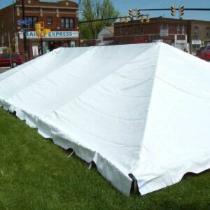 TentandTable 20-Foot x 40-Foot Tent Top | for West Coast Frames | 16oz Block-Out Premium Vinyl | White | Indoor/Outdoor | for Parties, Weddings, and Events | Commercial and Residential Use