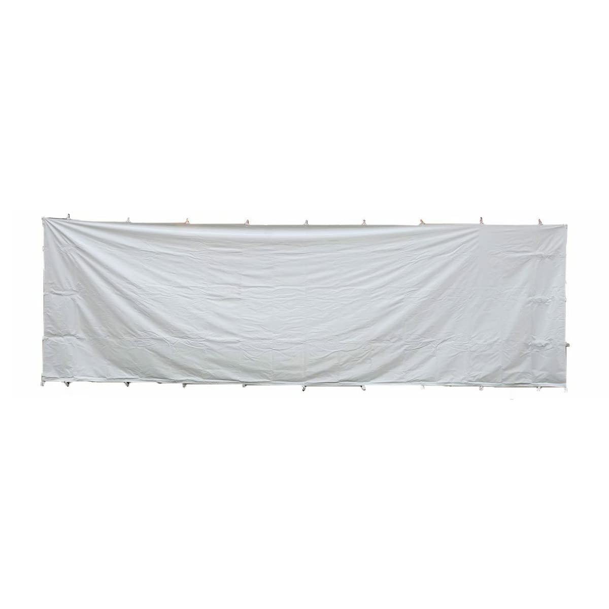 TentandTable 8' x 20' Premium Blockout Solid Sidewall Kit for High Peak Frame for Commercial Outdoor Party & Pop Up Canopy Tents, 16 oz PVC White Vinyl, Single Side Wall, Wall Only, Tent Not Included