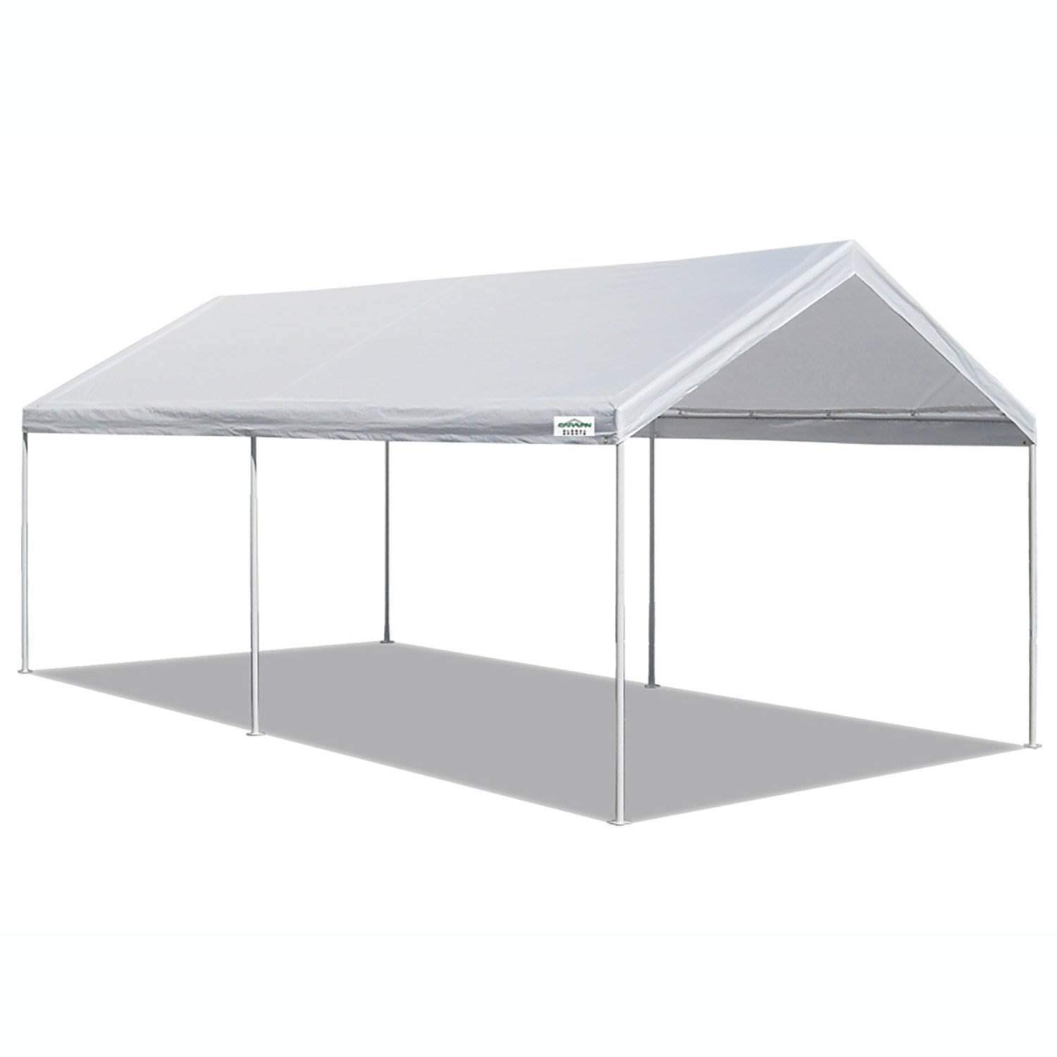 Caravan Canopy Domain 10 x 20 Foot Durable Portable Garage Carport Canopy Car Tent Sidewalls with Dual Zippers & Roll Up Door, Black (Sidewalls Only)